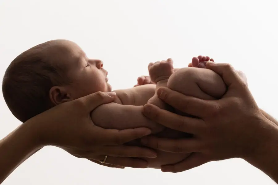 Newborn foto silhouetten Heemskerk
